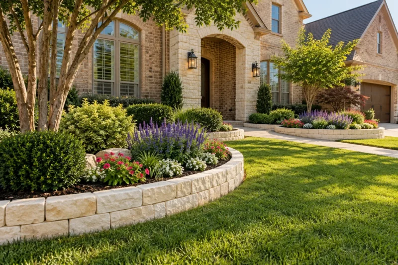 Planning a Flower Bed Refresh in North Texas — illustrative concept